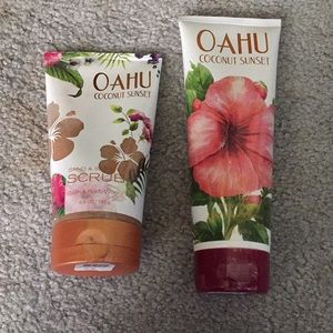 NWT 2pc Oahu Coconut Sunset Lot | Scrub Cream Aloe